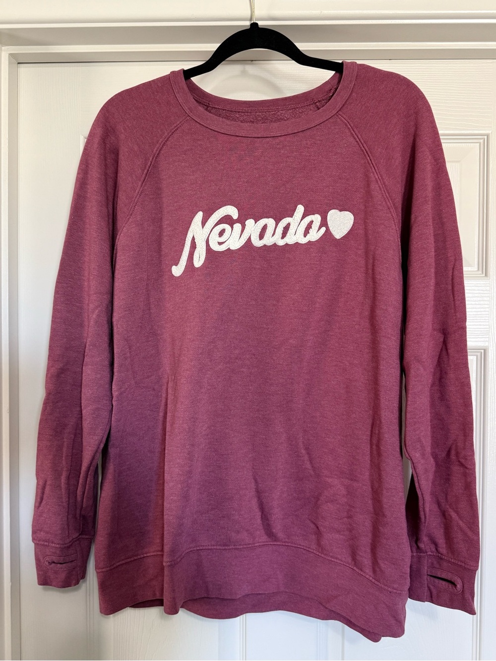 State of Mine Nevada Sweatshirt XXL Mauve Pink Graphic Crewneck Cozy Pullover